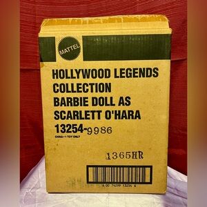 NIB! 1994 Mattel Hollywood Legends Collection Barbie as Scarlett O'Hara